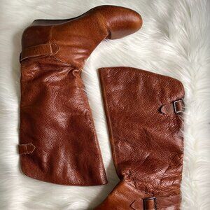 Aldo Wedge Boots Ankle and Calf Adjustments Size 8
